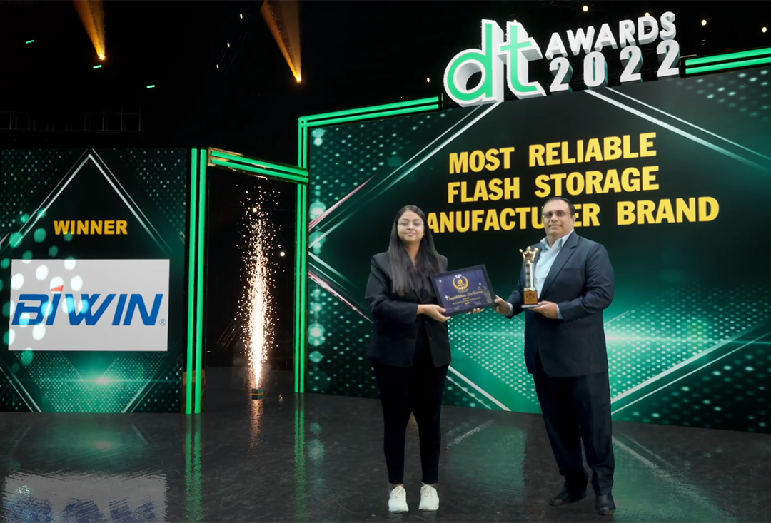 喜報！佰維榮膺印度“最值得信賴的閃存制造商品牌”殊榮